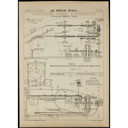 Gravure de 1913 - Funiculaire aérien à voyageurs de Lana au Vigijoch - 1