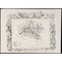 Gravure de 1874 - Carte ancienne de la Loire-inférieure & Loiret - 4