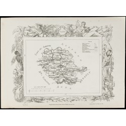 Gravure de 1874 - Carte ancienne de la Somme & Tarn - 4