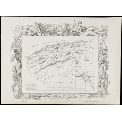 Gravure de 1874 - Algérie & Isthme de Suez & Colonies françaises - 2