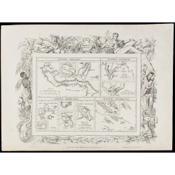 Gravure de 1874 - Algérie & Isthme de Suez & Colonies françaises - 4