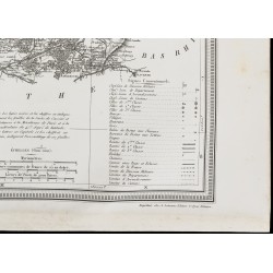 Gravure de 1839 - Carte géographique ancienne de Moselle - 5