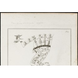 Gravure de 1822 - Planisphère astrologique de Bianchini - 2