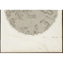 Gravure de 1822 - Planisphère céleste - Jardin d'Ormuzd & Empire d'Ahriman - 3