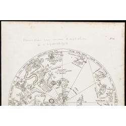 Gravure de 1822 - Planisphère céleste de l'Apocalypse - 2