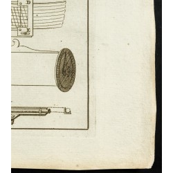 Gravure de 1777 - Quart de cercle - Instruments de navigation - 5