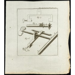 Gravure de 1777 - Quart de cercle - 1