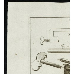 Gravure de 1777 - Quart de cercle - 2