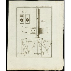 Gravure de 1777 - Quart de cercle - 1