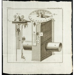 Gravure de 1777 - Quart de cercle - 1