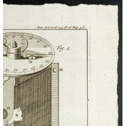 Gravure de 1777 - Quart de cercle - 3