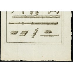 Gravure de 1777 - Machine à réduire les os cassés - 3