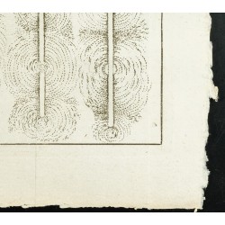 Gravure de 1777 - Magnétisme : Pierre d'aimant & limaille de fer - 5