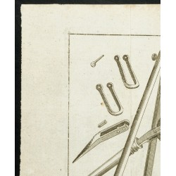 Gravure de 1777 - Mécanique des crics - 2