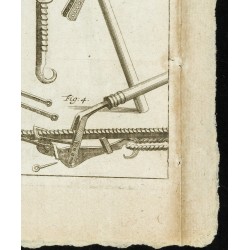 Gravure de 1777 - Mécanique des crics - 5