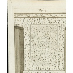 Gravure de 1777 - Murs de l’hôtel d'Uzès - Botanique - 2