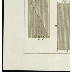 Gravure de 1777 - Architecture - Contreforts, résistance et revêtements - 4