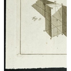 Gravure de 1777 - Architecture - Contreforts, résistance et revêtements - 4