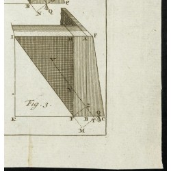 Gravure de 1777 - Architecture - Contreforts, résistance et revêtements - 5