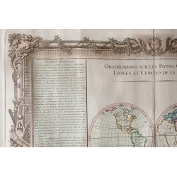 Gravure de 1761 - Mappemonde (Desnos) - 5