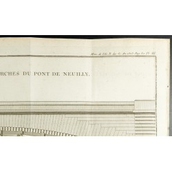 Gravure de 1777 - Arche du pont de Neuilly - Architecture - 3