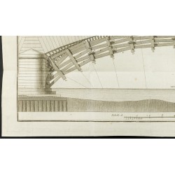 Gravure de 1777 - Arche du pont de Neuilly - Architecture - 4