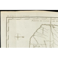 Gravure de 1777 - Carte ancienne de Madagascar & Port Dauphin - 2