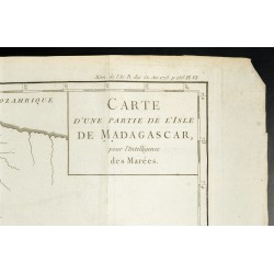 Gravure de 1777 - Carte ancienne de Madagascar & Port Dauphin - 3