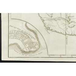Gravure de 1777 - Carte ancienne de Madagascar & Port Dauphin - 4