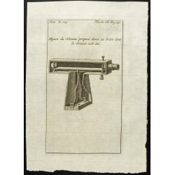 Gravure de 1777 - Plan d'un niveau - 1