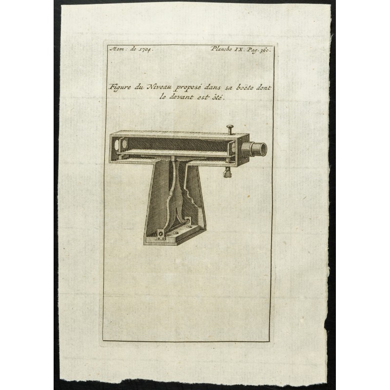 Gravure de 1777 - Plan d'un niveau - 1