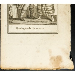 Gravure de 1806 - Costumes de Montagnards Écossais - 3