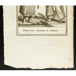 Gravure de 1806 - Costumes d'Ostyacks (Ostiaks / Sibérie) - 3