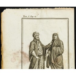 Gravure de 1806 - Costumes égyptiens - 2