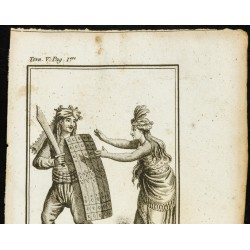 Gravure de 1806 - Costumes des Iles Maldives - 2