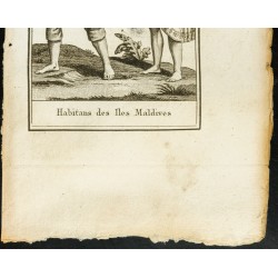 Gravure de 1806 - Costumes des Iles Maldives - 3