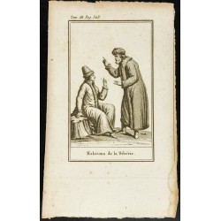 Gravure de 1806 - Costumes de Sibérie - Russie - 1