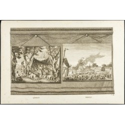 Gravure de 1825 - Oeuvres de Charles Le Brun & Claude Joseph Vernet - 1