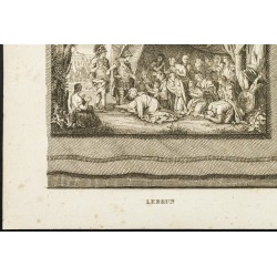 Gravure de 1825 - Oeuvres de Charles Le Brun & Claude Joseph Vernet - 4