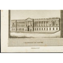 Gravure de 1825 - Claude Perrault & Hardouin-Mansart - 4