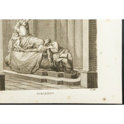 Gravure de 1825 - Oeuvres de Jean-Goujon & François Girardon - 5