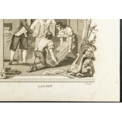 Gravure de 1825 - Alain-René Lesage & Pierre Laujon - 5