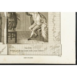 Gravure de 1825 - Oeuvres de Molière & Jean-François Regnard - 5