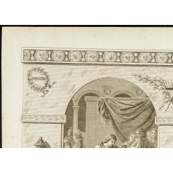 Gravure de 1825 - Crébillon (père) & Ducis - Théâtre - - 2