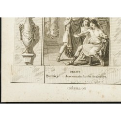 Gravure de 1825 - Crébillon (père) & Ducis - Théâtre - - 4