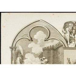 Gravure de 1825 - Voltaire & Jacques Delille - 2