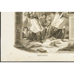Gravure de 1825 - Oeuvre de Nicolas Boileau & Jean-Baptiste Rousseau - 4