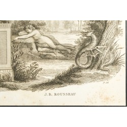 Gravure de 1825 - Oeuvre de Nicolas Boileau & Jean-Baptiste Rousseau - 5