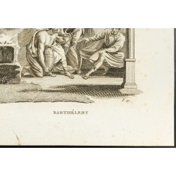 Gravure de 1825 - Fénélon & Abbé Barthélemy - 5