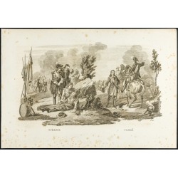 Gravure de 1825 - Turenne & Condé - 1